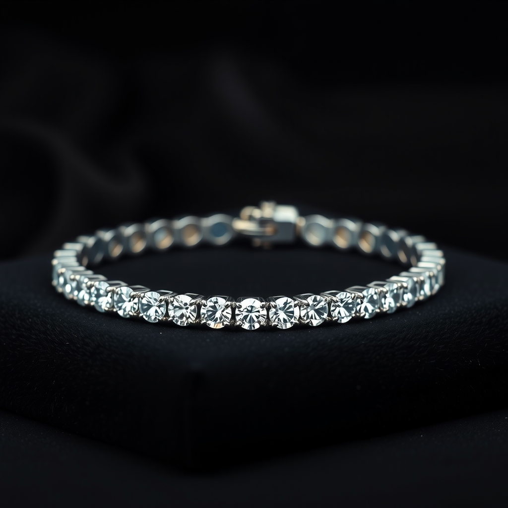 Moissanite tennis bracelet