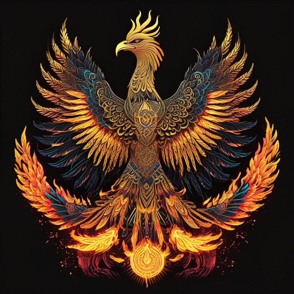 Zoncarii Gold Line — Phoenix graphic tee