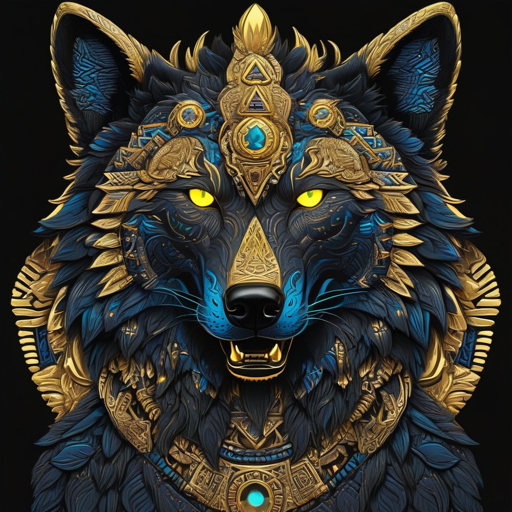 Zoncarii Gold Line — Wolf graphic tee